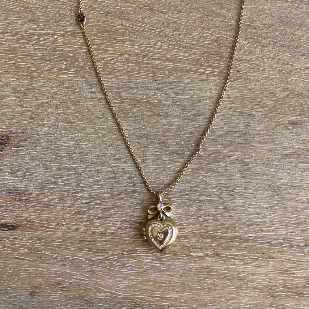 Juicy Couture heart locket necklace